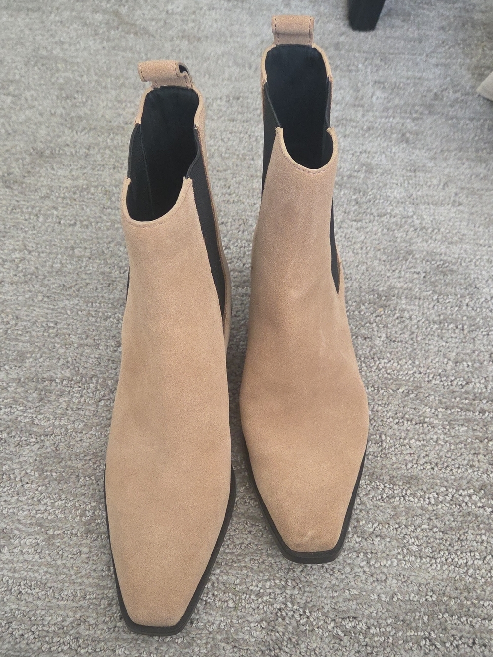 rag & bone Women's Suede Chelsea Ankle Boots - Beige